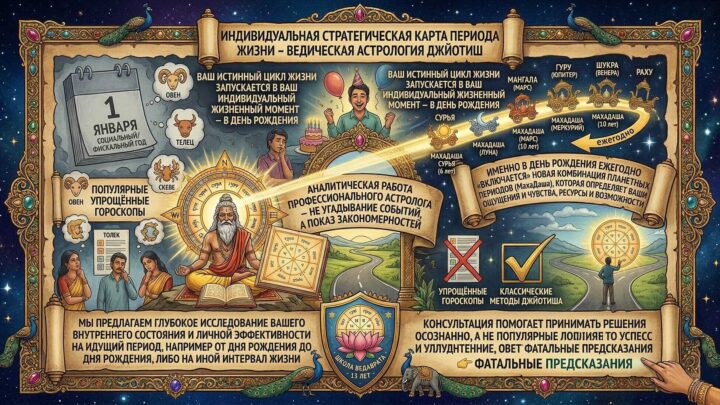 «« Индивидуальная стратегическая карта периода жизни – Ведическая астрология Джйотиш »«